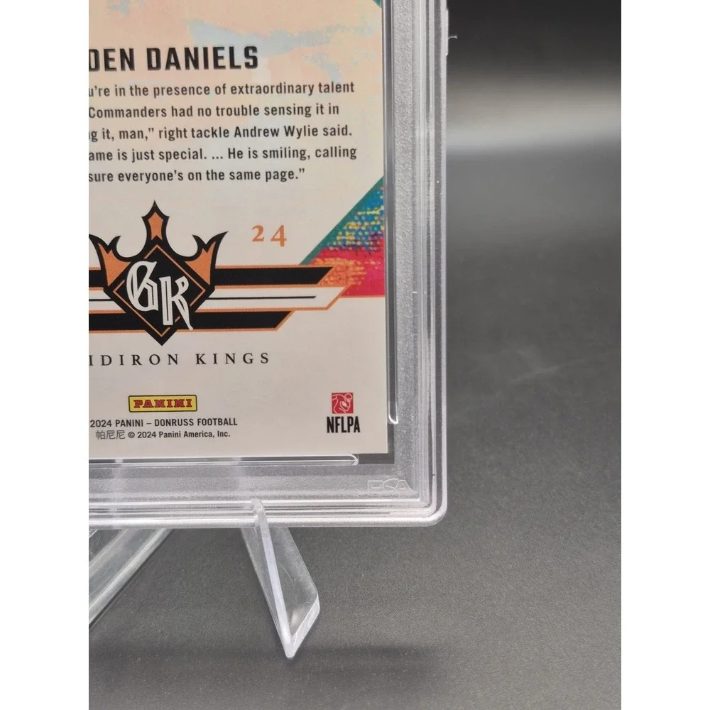 2024 Panini Donruss Jayden Daniels #1 Rookie Gridiron Kings (RC)Commanders PSA 9